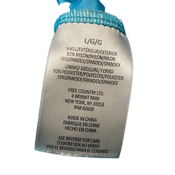 Free Country Shorts Blue and Blue Lining and shorts inside Size Large - Picture 9 of 9